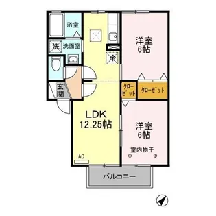 グランサリックス C【1階】の間取り