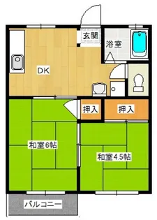 コーポ西村【1階】の間取り