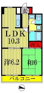 スカイフォーラム小岩【10階】の間取り