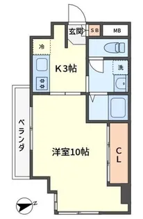 スプリングパーク綾瀬【5階】の間取り
