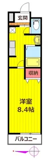 クオーレ八幡【1階】の間取り