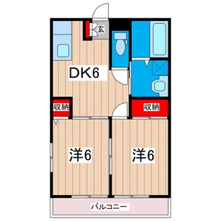 オリエンタルコート【2階】の間取り
