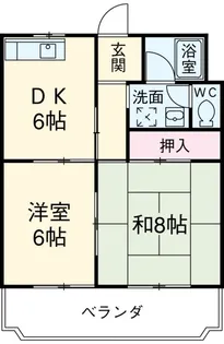 マンションカズ【4階】の間取り