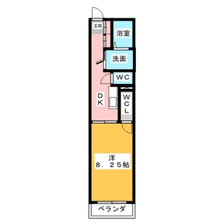 トゥルーハート名駅【3階】の間取り