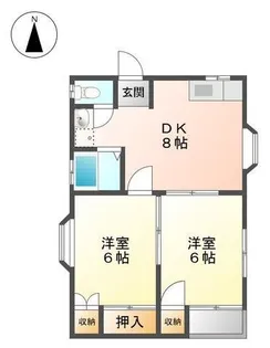 メゾン秋桜【1階】の間取り