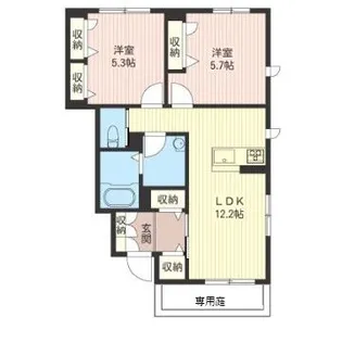 クオーレ A【1階】の間取り