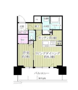 品川イーストシティタワー【4階】の間取り