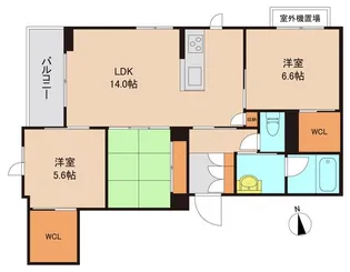 スターベル【1階】の間取り
