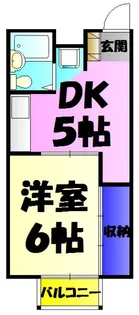 シティハイツ池田【1階】の間取り