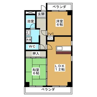 ヴェリテ前田ビル【4階】の間取り
