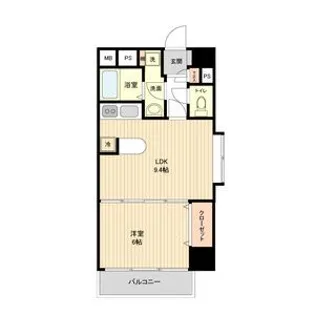 レジディア仙台本町【8階】の間取り