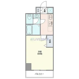 メゾン・ド・ヴィレ日本橋浜町【6階】の間取り