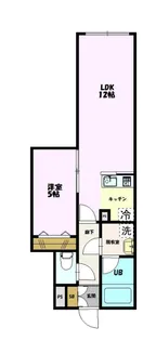 ラフォルテ福生【1階】の間取り