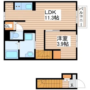 トレゾール土樋【2階】の間取り