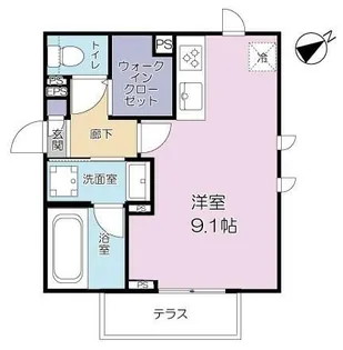 グランディール【1階】の間取り