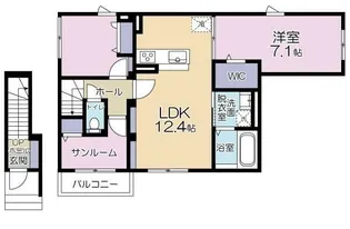 サニーレジデンス【2階】の間取り