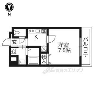 TIMUR九条【5階】の間取り