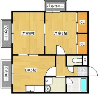 シャルム津福【2階】の間取り