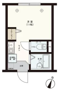 フェイスフル仲宿【2階】の間取り