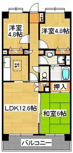 サニーフォレスト藤原弐番館【4階】の間取り