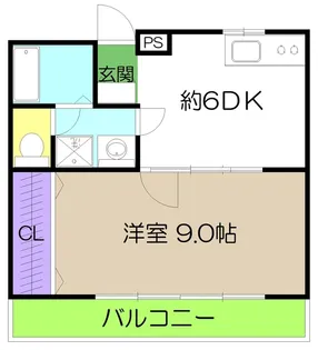 フラットミソノ【3階】の間取り