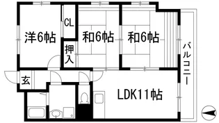 エスパシオカメリア2【3階】の間取り