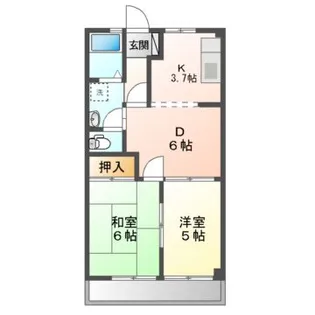 アベニュー平成【1階】の間取り