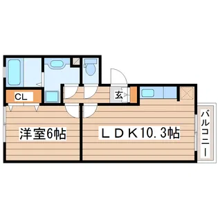 Re・EARTHの杜 もり【1階】の間取り