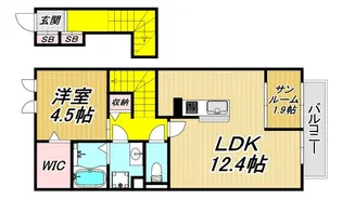 リヒトヴィラII【2階】の間取り