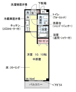 アスティア2番館【2階】の間取り