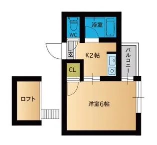 クラビレッジ竹下駅東【1階】の間取り