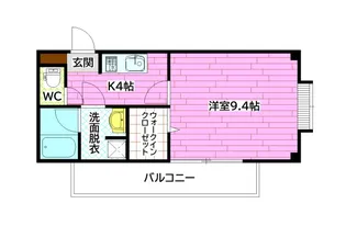ユーアイビル高取【3階】の間取り
