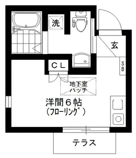 パサージュ柿の木坂【1階】の間取り