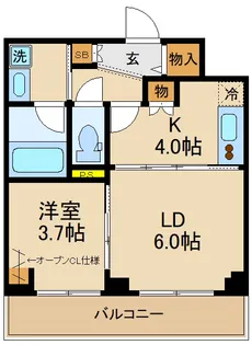 ダイヤモンドクレスト南流山【2階】の間取り