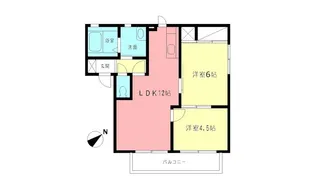 リヴェールA【1階】の間取り