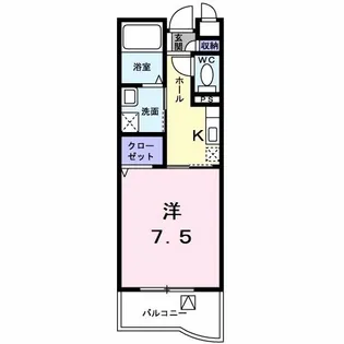 ピナイサーラ東大和【2階】の間取り