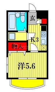 グランドヴィル487【2階】の間取り