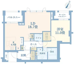 ブリスベージュ神宮前 EAST棟【3階】の間取り