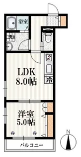 グランドソレイユ神楽坂【2階】の間取り