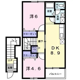 セントレア小野 B【2階】の間取り