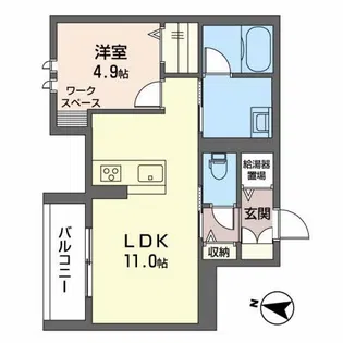 クレスティーク【2階】の間取り