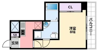 セレニテ甲子園【6階】の間取り