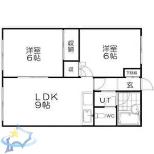 ラフォーレ山鼻【1階】の間取り