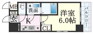 エスリード神戸兵庫駅ミッドポート【10階】の間取り