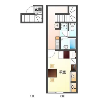 ニューグレイス塩浜【2階】の間取り