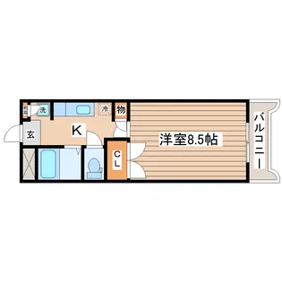 コーポ878富沢【2階】の間取り