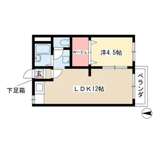 ツインズ新川B【2階】の間取り
