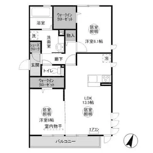 ラ・ルーチェ【3階】の間取り