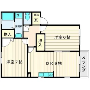 アミティエB【2階】の間取り