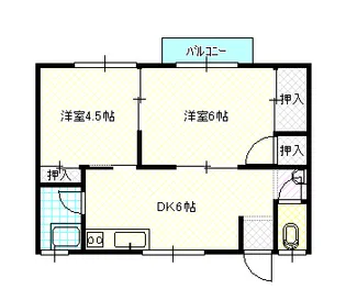 岡山県岡山市南区福富東2【アパート】の間取り